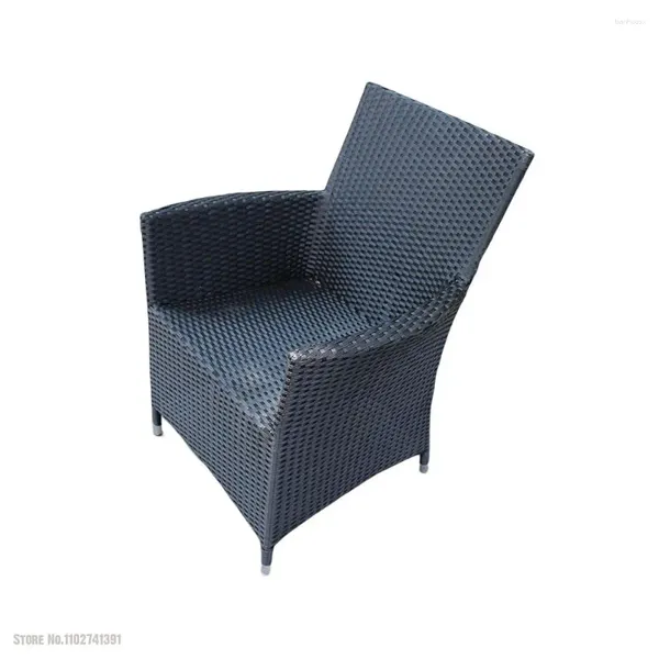 Мебель для кемпинга, уличный стул из ротанга с подлокотниками изготовлен из высококачественного экологически безопасного полиэтилена, прочный и легко моется