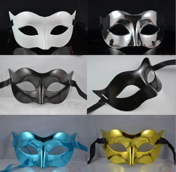 Máscara masculina Halloween Masquerade Máscaras Mardi Gras Venetian Dance Party Face A Máscara Cor Misturada 3702