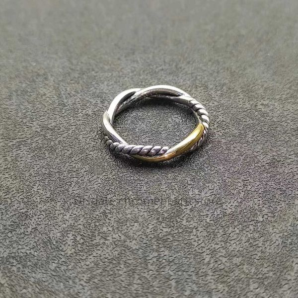 anello d'amore cavo incrociato donna classico designer di lusso amico anelli uomo 18k 14k gioielli placcati oro oro argento fascia regalo di diamanti