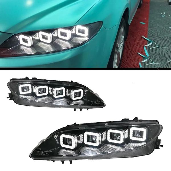 Scheinwerfer Auto Styling Kopflampe für Mazda 6 Scheinwerfer 20 0420 15 Mazda6 Alle LED-Scheinwerfer LED DRL Dynamisches Signal Angel Eye Zubehör