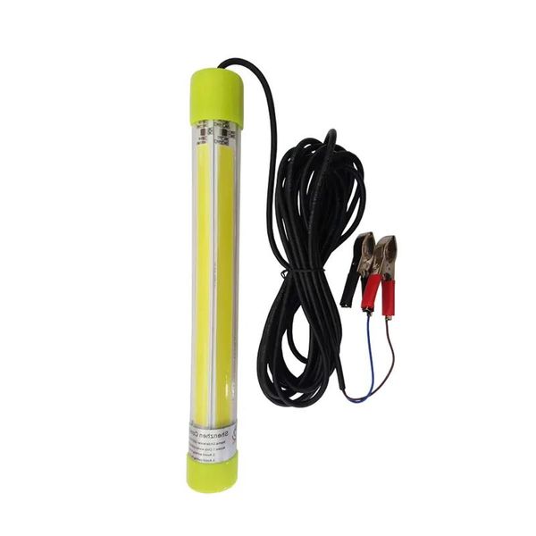 Lockt 20 W COB 12 V Grün Tief Unterwasser Angeln LED Licht Köder Süßwasser See Angeln Für Anlocken Fische