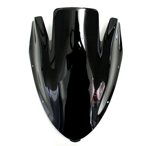 Para-brisa para motocicleta, preto transparente, bolha dupla, abs, para kawasaki ninja 650r er6f 2006-2008