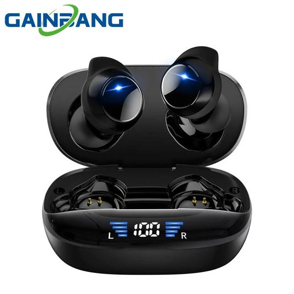 Auricolari GAINBANG T9 TWS Mini auricolari wireless Sport con cancellazione del rumore Cuffie Bluetooth 5.3 Stereo Touch Auricolari Cuffie impermeabili