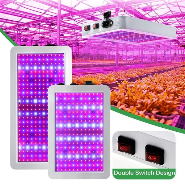 Luci LED Coltiva La Luce 2000W 3000W Phytolamp Impermeabile Spettro Completo 2 Modalità Interruttore Veg Bloom Lampada per la Crescita delle Piante da Interno