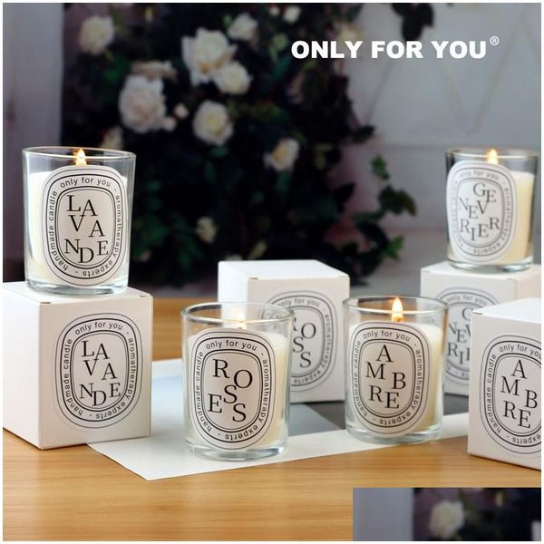 Velas 2023 Vela de Aromaterapia Transparente com Presente de Mão Retorno Fragrância Europeu Romântico Lampholder Queens Day Drop Delivery Hom Dhpot