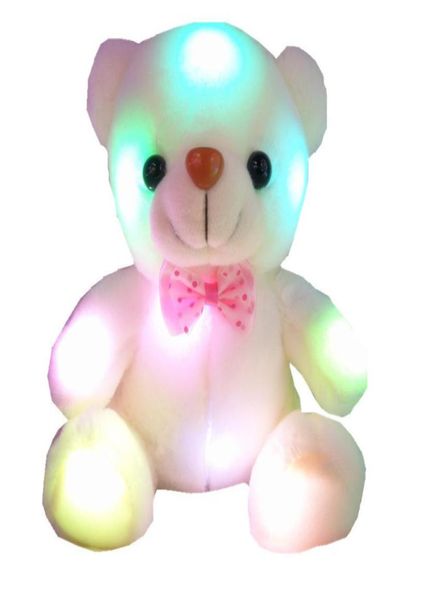 Plüschpuppe LED Buntes Blitzlicht Bär Tiere Stofftiere Größe 20 cm 22 cm Bären Geschenk für Kinder Weihnachtsgeschenke Valentine7671780