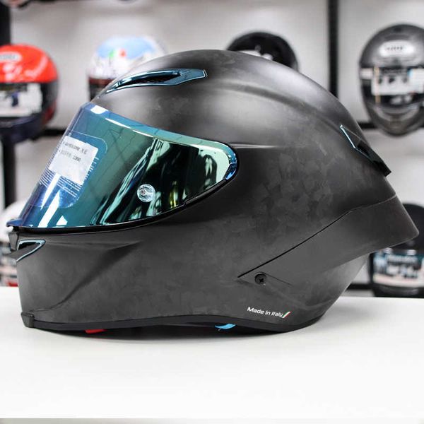 Capacetes Moto AGV Design de motocicleta Motocicleta Segurança Conforto Agv Pista Gprr Fibra de Carbono Preto Vermelho Trail Racing Capacete Completo 75º Aniversário Chameleon 3MMC