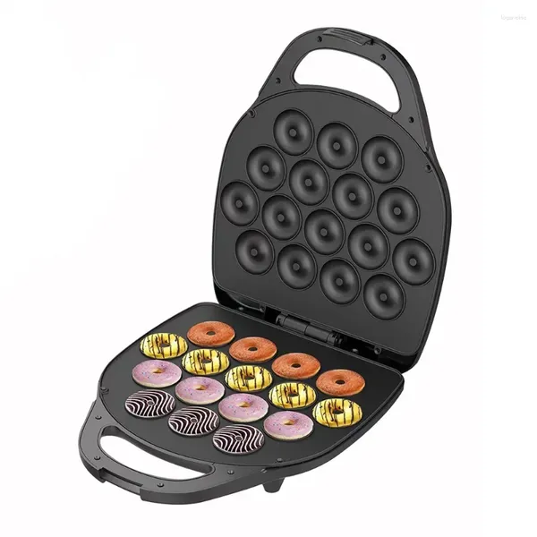 Macchine per il pane Waffle Donut Nut Maker 16 Fori 110 / 220V Ciambella Fai da te Colazione Cucina Torta Attrezzature per la produzione alimentare Facile da pulire Antiaderente