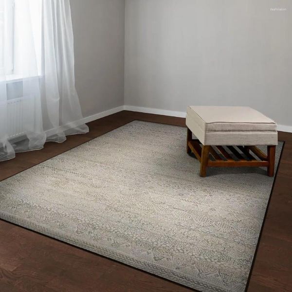 Tapetes tapete decoração da sala de estar marfim-cinza claro casa decorações tapete para quartos tapetes têxteis jardim