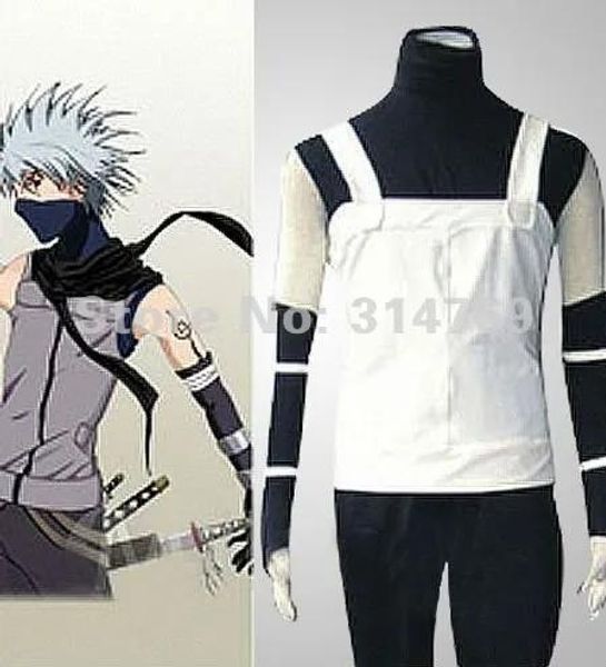 Traje mangá amime naruto traje naruto hatake kakashi anbu cosplay roupas traje, festa de halloween cosplay