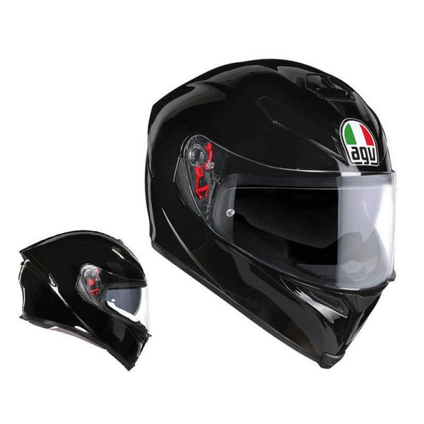 Helme Moto AGV Motorrad Design Sicherheit Komfort Agv K5s Dual Lens Anti Fog Vollsportwagen Helm Motorradausrüstung Atmungsaktiv RF4B