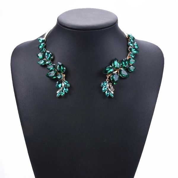 Anelli Crystal Crystal Open Cuokers Collane Donne Indian Etnic Vintage Vintage Collar Collace Woman Woman Africa Gioielli