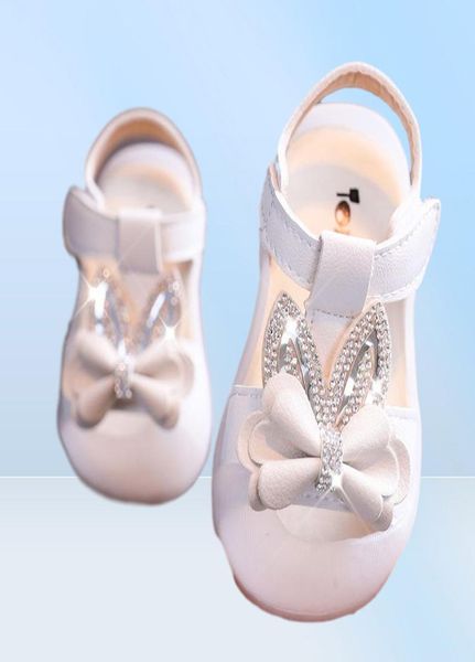 Sandálias verão criança bebê crianças bowknot meninas infantis desenhos animados bling sapato de praia 6m 8m 10m 2 3 4 5 6 7 anos7876454