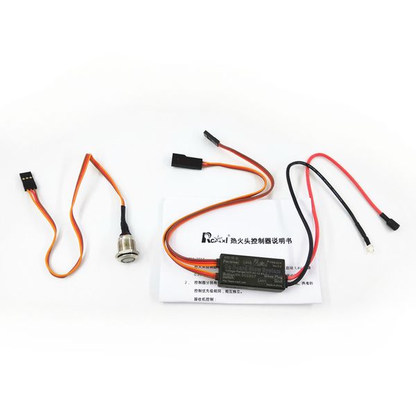 Rcexl Universal Heat Head Driver Split Methanol Motor Online-Zündung mit Kontrollleuchte für O.S. Feuerstecker / RC-Drohne