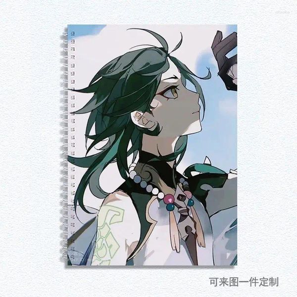 Genshin Impact A4 Sketch Book Requintado Anime Estudante Escritório Papelaria Círculo Interessante Presente Notebook