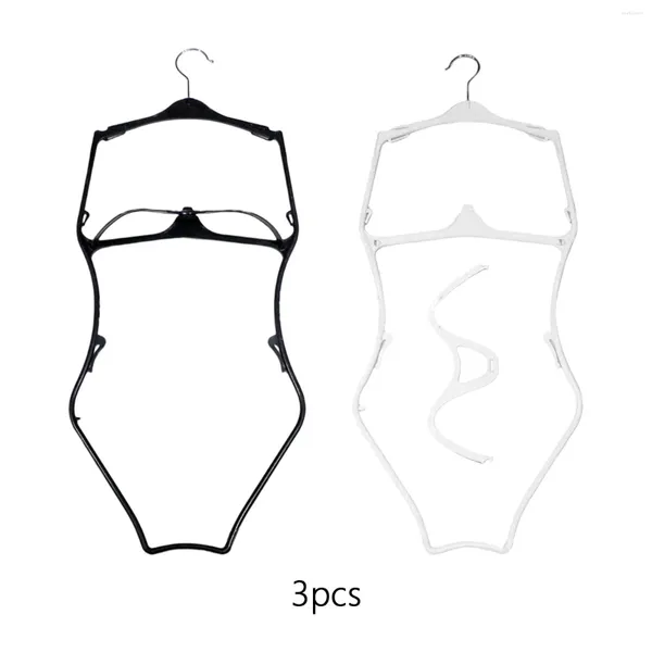 Cabides 3 pçs maiô pendurado rack titular forma do corpo bikini cabide para roupões lenços sleepwear vestidos cintos