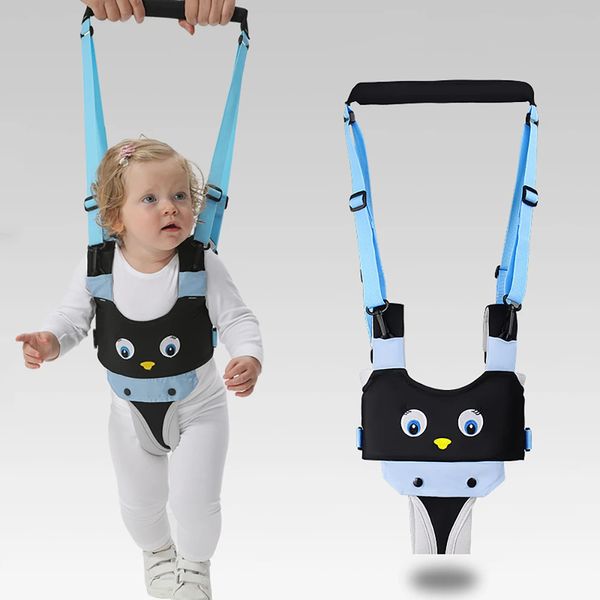 Animal Print Bebê Andando Arnês Sling Andador Cinto Criança Em Pé Segurança Tração Corda Artefato Ajuda Crianças Walker Produtos 240103