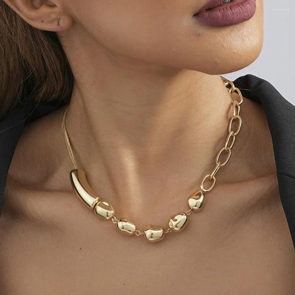 Choker Kreative Retro Unregelmäßige Halskette Für Frauen Modische Und Vielseitige Damen Romantischen Abschlussball Schmuck Großhandel Direktverkauf