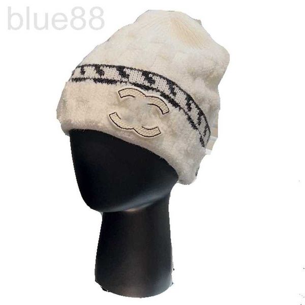 Beanie/Skull Caps Designer Brand Cappello da pescatore Lettera lavorata a maglia Foreign Ladies and Men elegante berretto da uomo in visone bianco AP6Y