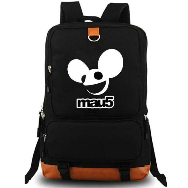 Mau5 Rucksack Deadmau5 Tagesrucksack Top DJ Mau 5 Schultasche Rucksack mit Musikdruck Freizeitschultasche Laptop-Tagesrucksack