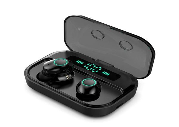 TWS Bluetooth 50 Kopfhörer Stereo Wireless Earbus MINI HIFI Sport Kopfhörer Gaming Headset mit 2200 mAh Power Bank Für Alle telefon2474317