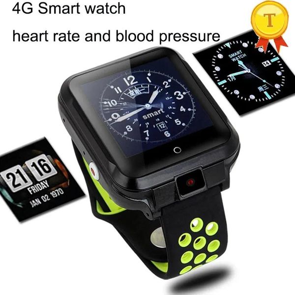Uhren 4G unabhängige Nutzung Smartwatch SIM-Karte Männer mit HD-Kamera Herzfrequenz-Blutdruck-Überwachung Telefonuhr