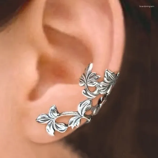 Pendientes de tuerca con hojas huecas de plata tailandesa Vintage exageradas para mujer, joyería de diseño antiguo, accesorios para fiesta de boda, regalo