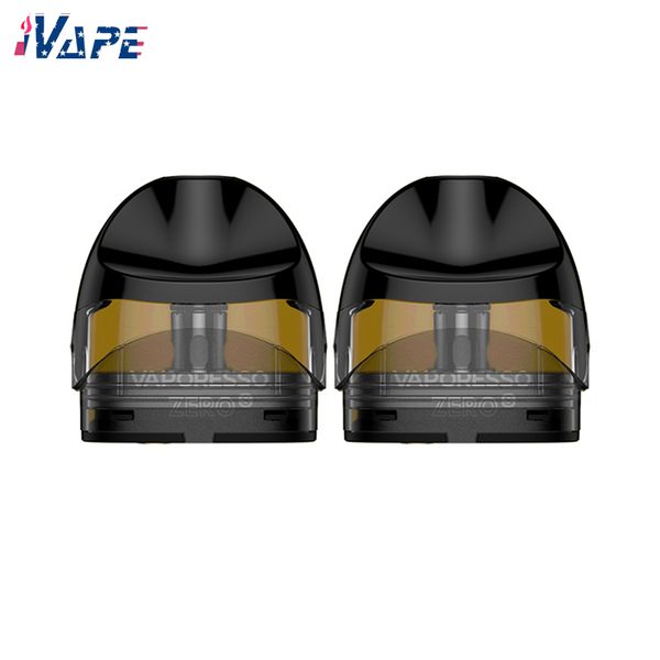 Cartuccia Pod Vaporesso Zero S 2ml Tecnologia SSS resistente alle perdite con riempimento superiore 1,2ohm/1,0ohm Pod a rete 2 pezzi/pacco