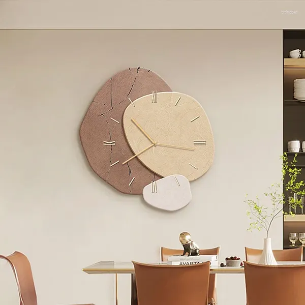 Wanduhren Europäische Stille Uhr Ästhetische Kreative Designer Einfache Uhr Moderne Große Relogio De Parede Wohnzimmer Decorarion