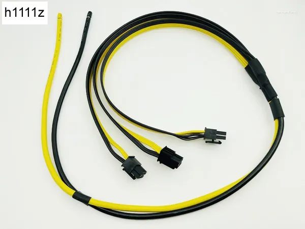 Computerkabel 90 cm Netzteilkabel 1 bis 3 6-poliger Adapter GPU-Videokartendraht 12 AWG 18 AWG für BTC ETH Antminer Miner Mining