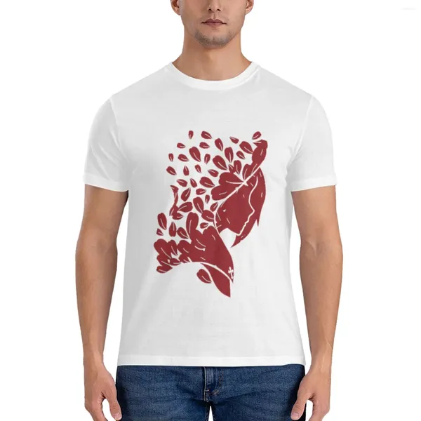 Canotte da uomo Ruby Rose Falling PetalsT-shirt essenziale T-shirt slim fit da uomo Camicia grafica