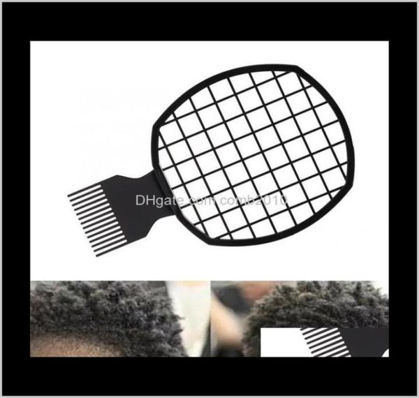 2 in 1 pettine a treccia sporca pettine per capelli afro africano Men039S parrucchiere afro professionale onda riccia spazzola pettine 10 pezzi7219951