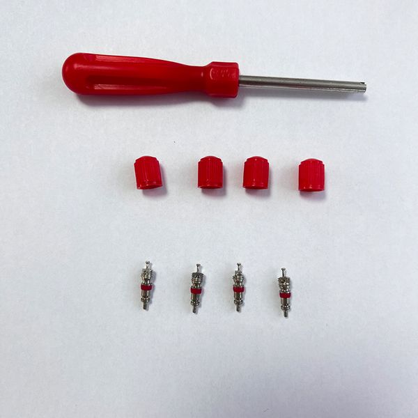 пластиковый ключ для сердечника клапана, велосипедный клапан, мини-набор для ремонта шин 4-в-1