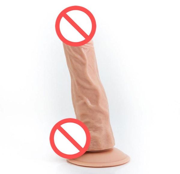 Pene di gomma artificiale Realistico Big Dildo Silicone Dick con ventosa enorme dildo cazzo prodotti del sesso per adulti giocattoli del sesso per le donne5301040