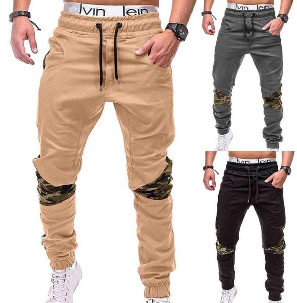 Roupa de yoga harajuku jogger calças dos homens retro cor bloco retalhos hip harem faixa calça masculino meninos sweatpant streetwear p9756556