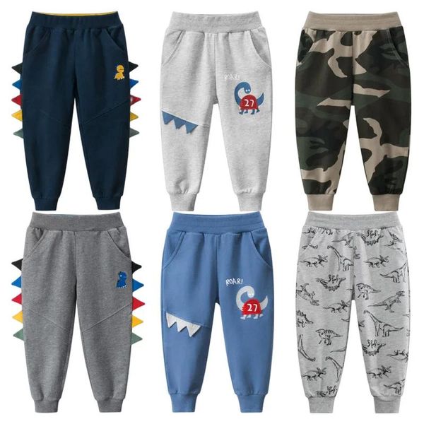 Calças de brim crianças roupas harem calças outono inverno novos meninos meninas calças esportivas cintura elástica camuflagem calças para menino sweatpant