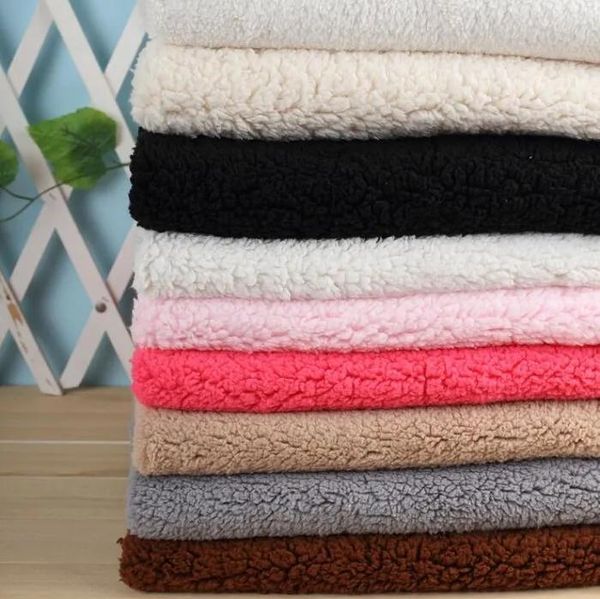 Kumaş Pamuk Velvet Polyester Sherpa El yapımı Dikiş Malzemesi için Peluş Peluş