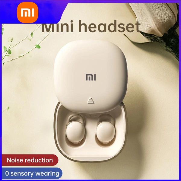 Kopfhörer Xiaomi Mini Invisible Auriculares Bluetooth-Kopfhörer Tws Drahtlose Kopfhörer Inear-Headsets mit Mikrofon Schlaf-Ohrhörer für iPhone