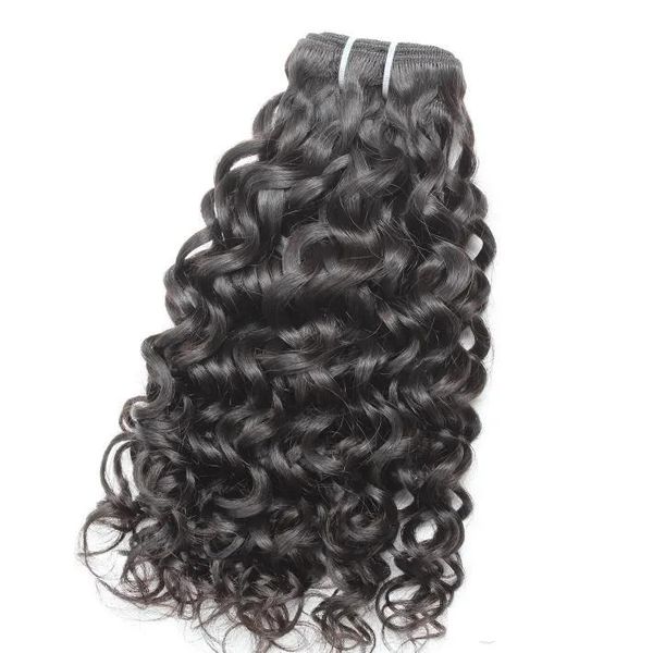 Tramas greatremy 834 polegadas varejo 1 pc feixes de cabelo humano brasileiro virgem tece onda de água grande extensão de cabelo encaracolado trama tingível natu