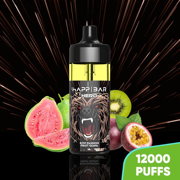 Happ 12000 Puffs Bar Vape monouso 12K Puffs Vapers 20mg 50mg Nic Salt 16ml Vape Juice vaporizzatore monouso con luce a led