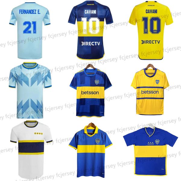 22 23 24 Maglie da calcio CAVANI Boca Juniors MARADONA BENEDETTO MARCOS ROJO Maglia da calcio da uomo casa lontano terzi tifosi camisa de futebol VILLA SALVIO maglia da piede