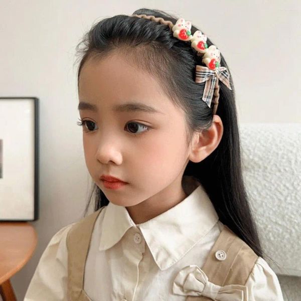 Haarschmuck Blumen Kinder Stirnband Bär Niedlich Band Koreanischer Stil Kaffee Gezahnt Hoop Kinder