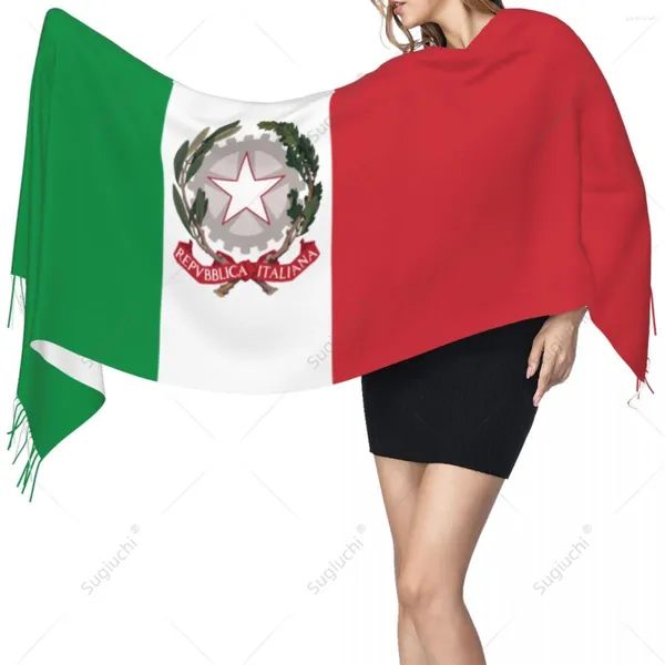 Schals Italien Emblem Schal Pashmina Warm Schal Wrap Hijab Frühling Winter Multifunktions Unisex