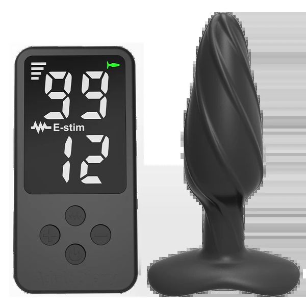 99 Level Tazer Shocker Elektrisches Prostata-Massagegerät Butt Plug Anal Wireless Remote Sexspielzeug für Frauen Männer Arsch 240102