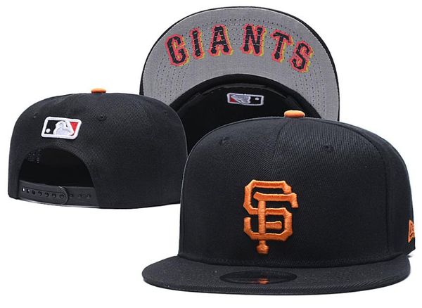 Ganze Top-Qualität Giants SF Snapback Hats Gorras Gestickter Buchstabe Team Logo Marken Hip Hop Günstige Sport Baseball Einstellbar 8309077