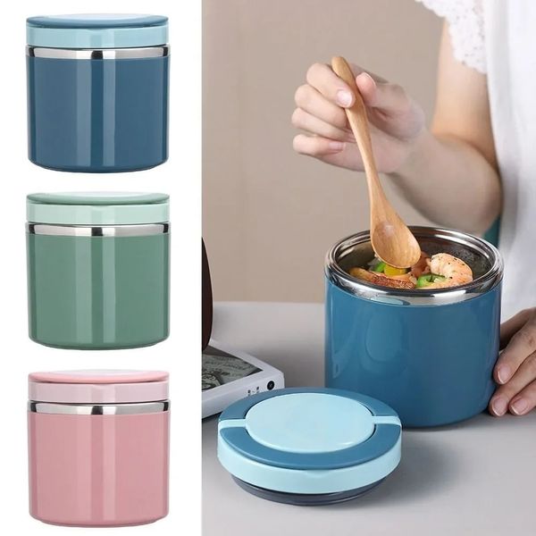 Thermos per colazione, tazza per zuppa, barattolo per alimenti, contenitore per pranzo isolato con bocca larga, contenitore per pranzo sottovuoto in acciaio inox, per bambini e adulti 240103