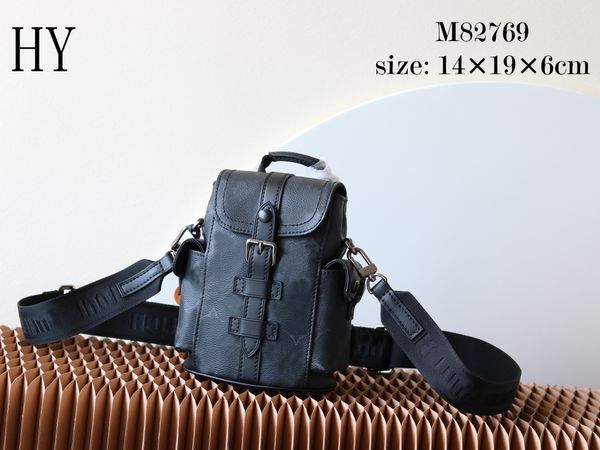 Tasarımcı Lüks Nano Crossbody Christopher XS M82769 Taurillon Deri Sırt Çantası Okul Çantaları 7a En İyi Kalite