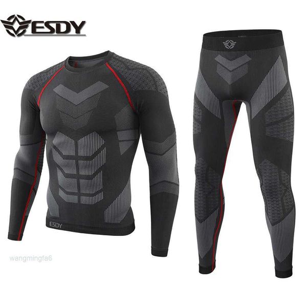 2024 designer primavera e inverno novo stylemen esdy ao ar livre sem costura roupa interior esportes yoga esqui terno de fitness a203