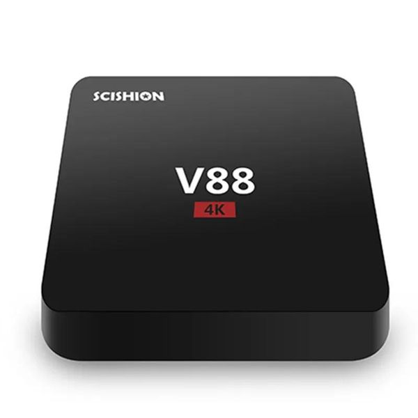 Четырехъядерный процессор RK3229 Android 7.1 V88 4K Коробки Android OTT TV Box Медиаплеер с поддержкой Wi-Fi 1G 8G