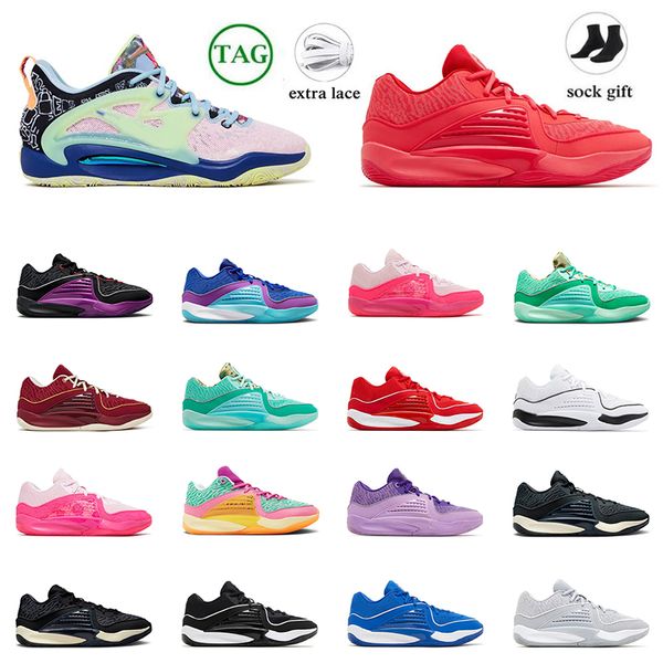 Kevin Durant KD 15 Homens Mulheres Sapatos de Basquete KD16 Designer Treinadores Tia Pearl Wanda NRG NY Vs NY Branco Preto Universidade Red Outdoor tênis tênis tamanho grande 36-46